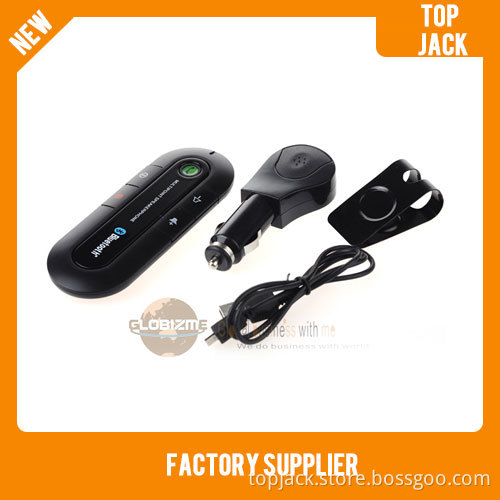 Dual-Standby Multi-Point Car Bluetooth V3.0 Handsfree Speakerphone - Black + Silver